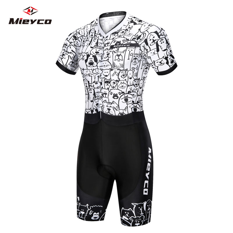 Cycling Gear Jersey - Tuta da Triathlon a Maniche Corte
