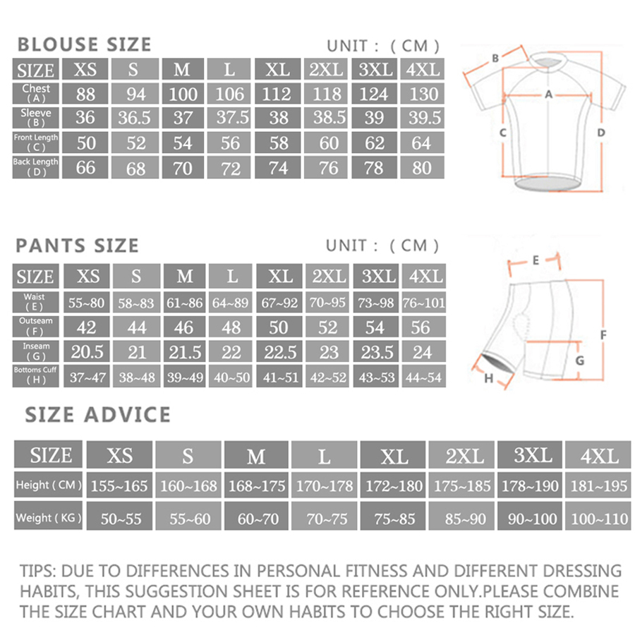 Set Maglia e Pantaloncini da C - Cycling Gear Jersey recensione e prezzo